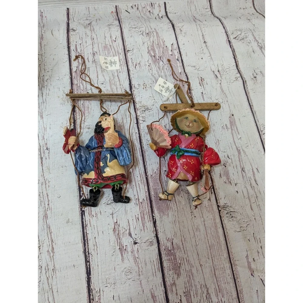 Dillards‎ Trimmings Puppet Ornaments - Set of 2 Marionette Puppets